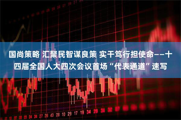 国尚策略 汇聚民智谋良策 实干笃行担使命——十四届全国人大四次会议首场“代表通道”速写